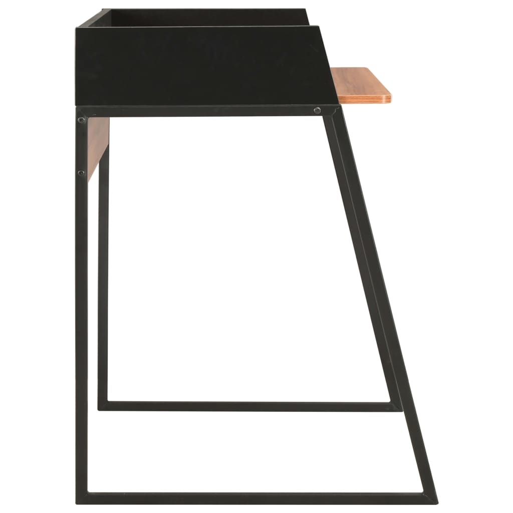 vidaXL Bureau 90x60x88 cm zwart en bruin