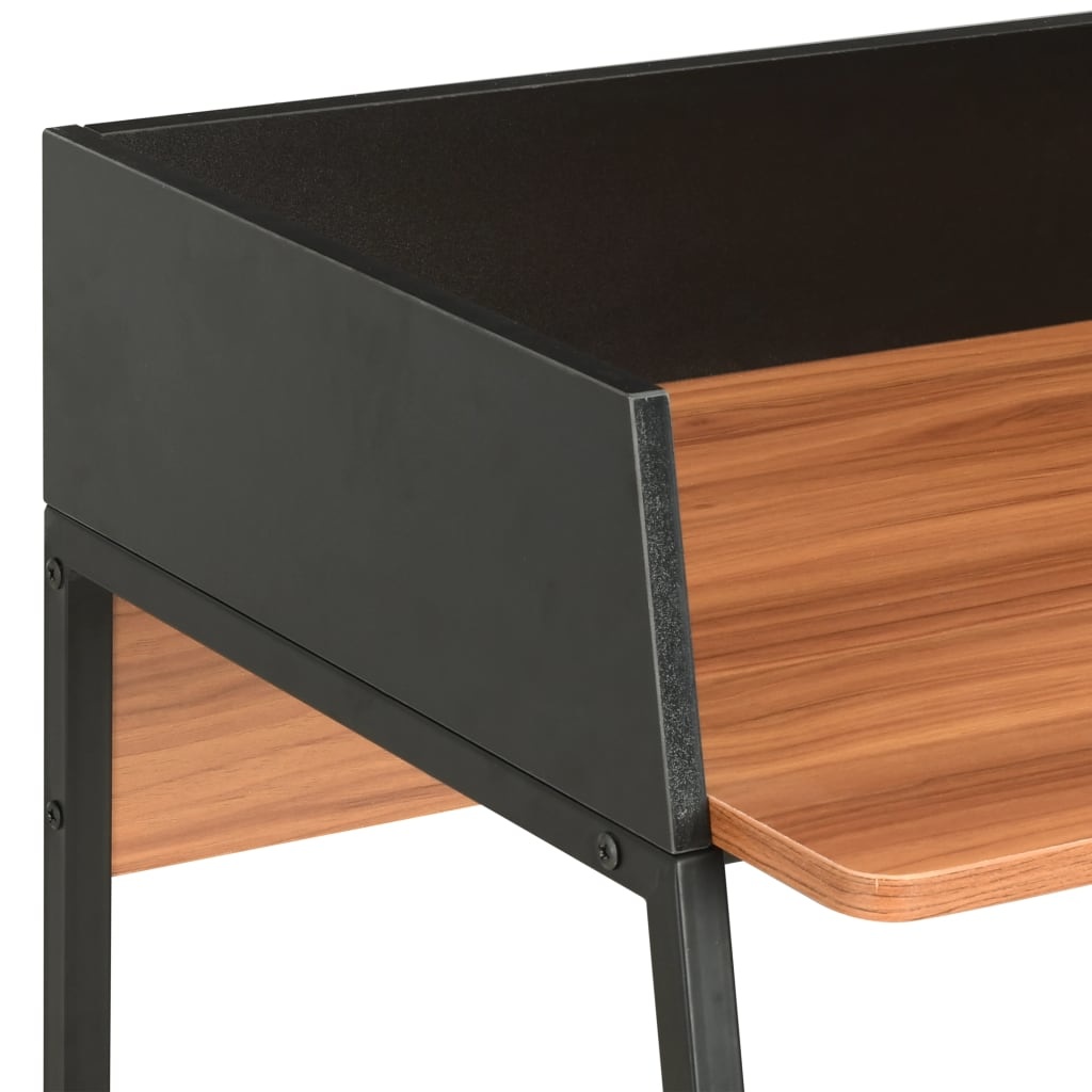 vidaXL Bureau 90x60x88 cm zwart en bruin