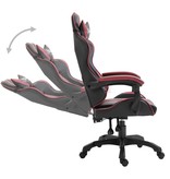 VidaXL Gamingstoel PU wijnrood