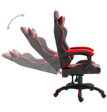 vidaXL Gamingstoel PU rood