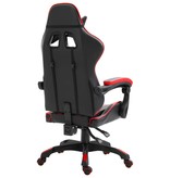 vidaXL Gamingstoel PU rood