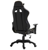 vidaXL Gamingstoel PU goudkleurig