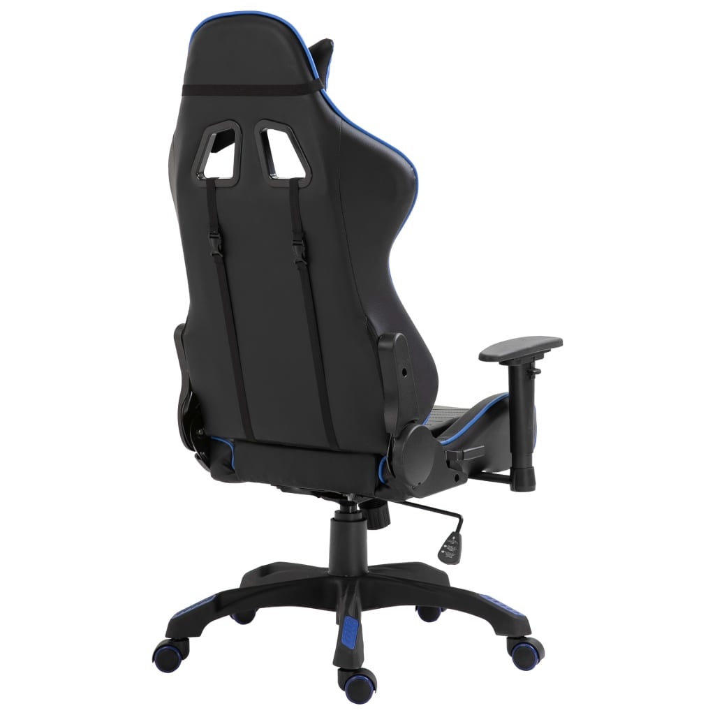 vidaXL Gamingstoel PU blauw