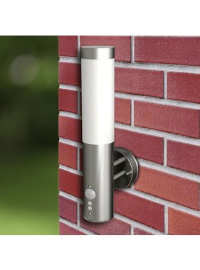 VidaXL Buitenlamp RVS Savona met sensor (2 stuks)