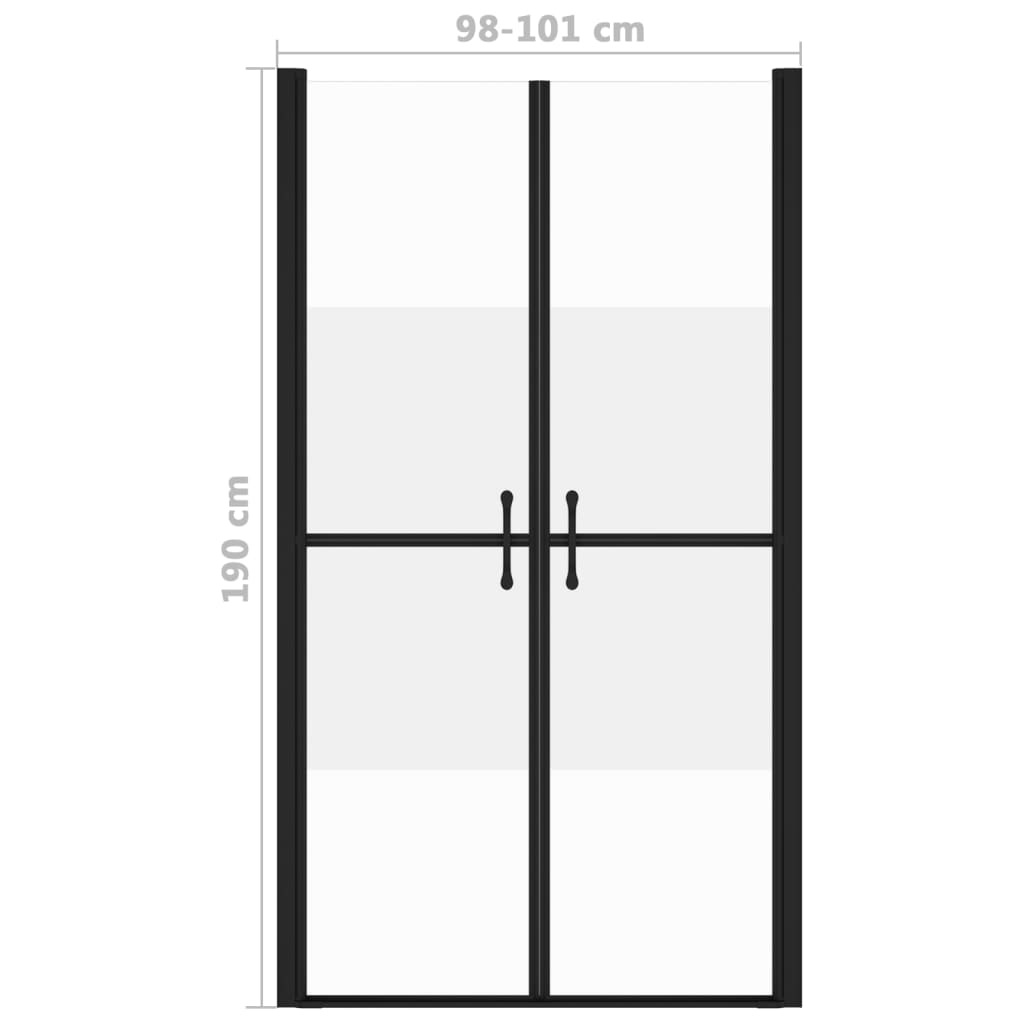 vidaXL Douchedeur (98-101)x190 cm ESG halfmat