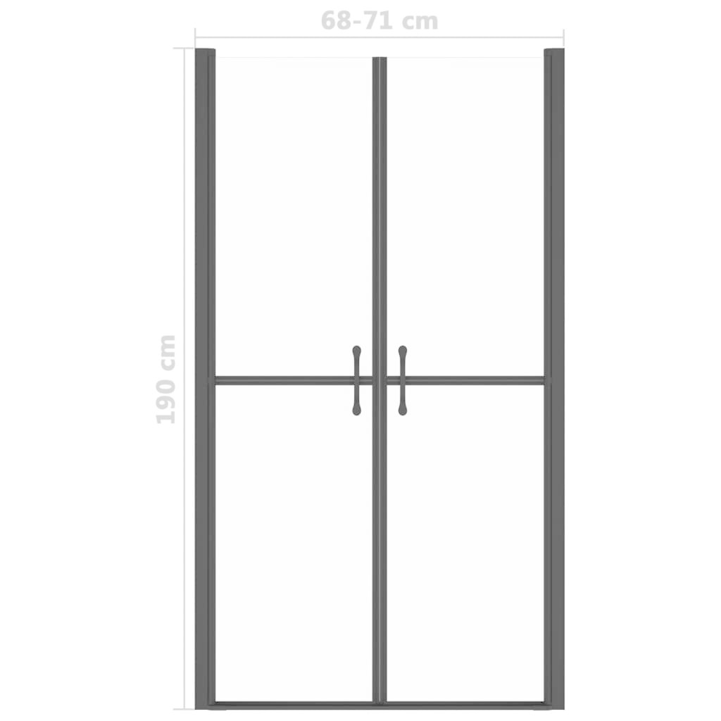 vidaXL Douchedeur (68-71)x190 cm ESG transparant