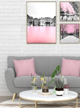 VidaXL 3D-behang zelfklevend 10 st bakstenen wit