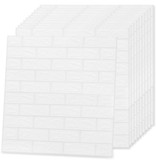 VidaXL 3D-behang zelfklevend 10 st bakstenen wit