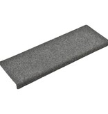 VidaXL Trapmatten 10 st 65x25 cm naaldvilt lichtgrijs