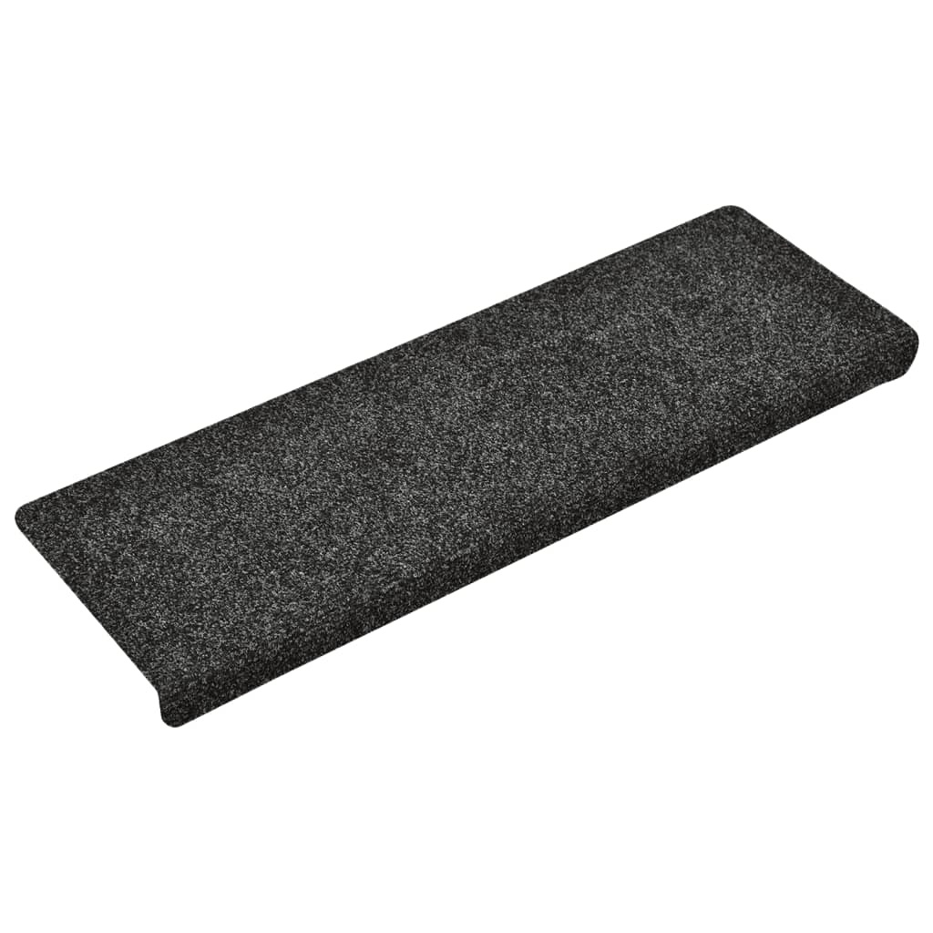 VidaXL Trapmatten 5 st 65x25 cm naaldvilt grijs