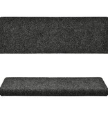 VidaXL Trapmatten 5 st 65x25 cm naaldvilt grijs