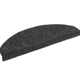 VidaXL Trapmatten zelfklevend 10 st 65x21x4 cm naaldvilt donkergrijs