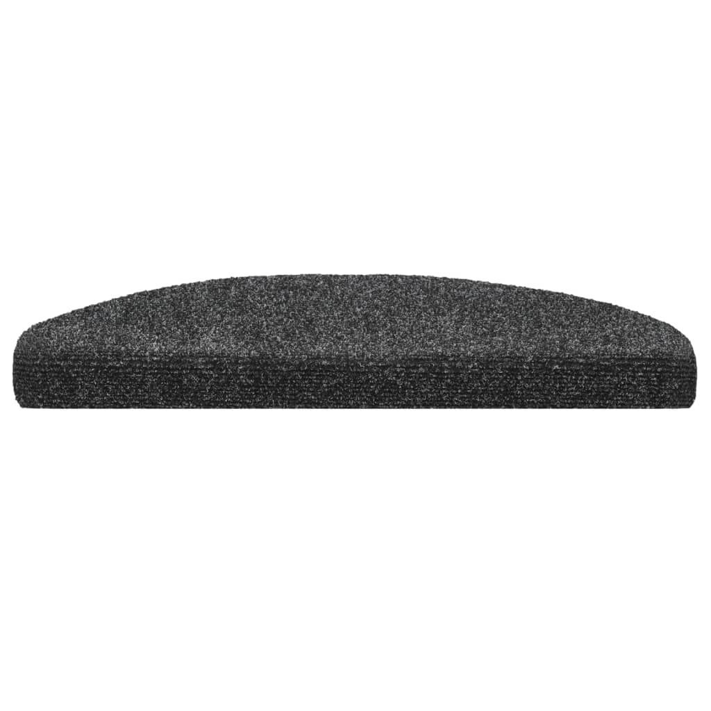 VidaXL Trapmatten zelfklevend 10 st 65x21x4 cm naaldvilt donkergrijs