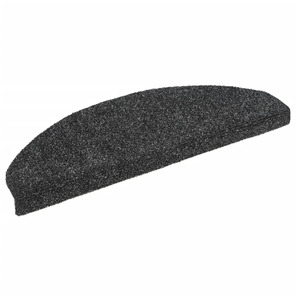 VidaXL Trapmatten zelfklevend 5 st 65x21x4 cm naaldvilt donkergrijs