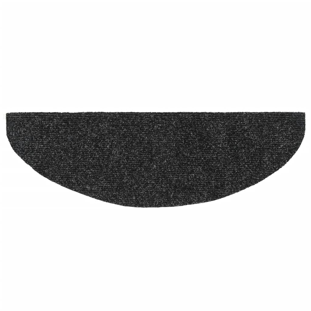 VidaXL Trapmatten zelfklevend 5 st 65x21x4 cm naaldvilt donkergrijs