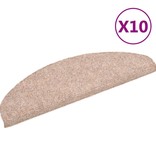 VidaXL Trapmatten zelfklevend 10 st 65x21x4 cm naaldvilt bruin