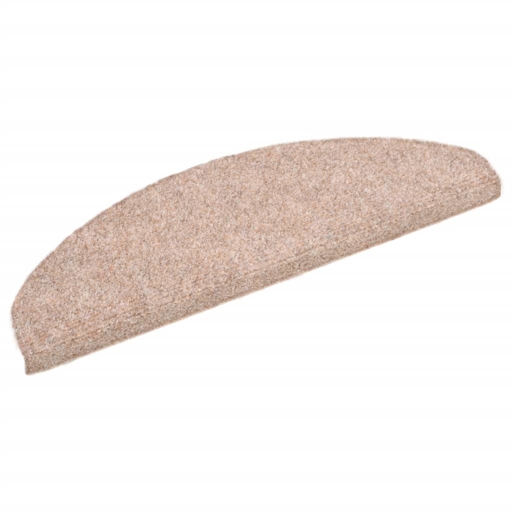 VidaXL Trapmatten zelfklevend 5 st 65x21x4 cm naaldvilt bruin