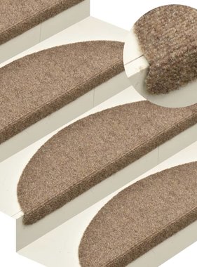 VidaXL Trapmatten zelfklevend 5 st 56x17x3 cm naaldvilt crèmekleurig