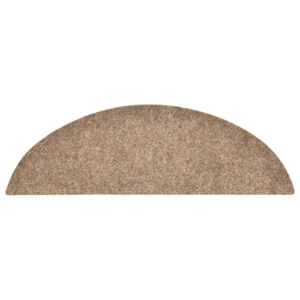 VidaXL Trapmatten zelfklevend 5 st 56x17x3 cm naaldvilt crèmekleurig