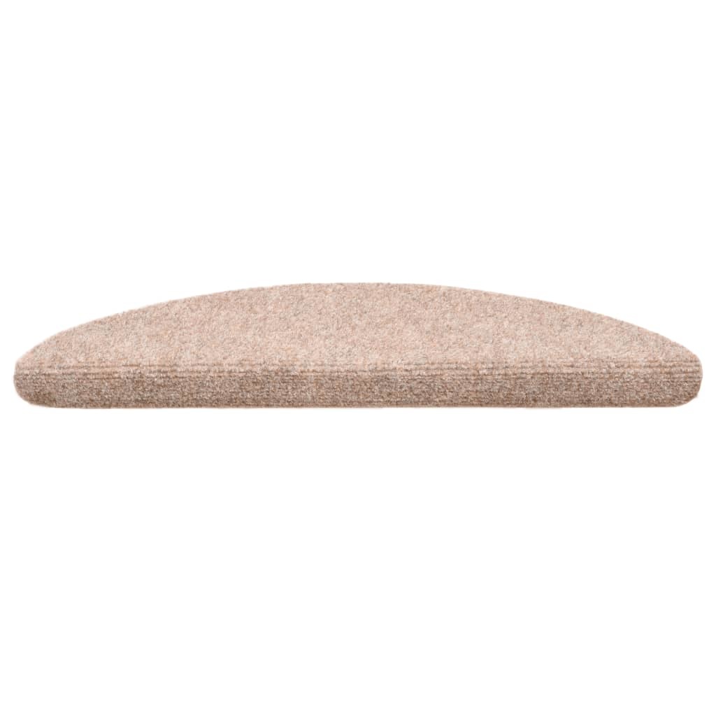 VidaXL Trapmatten zelfklevend 10 st 54x16x4 cm naaldvilt bruin