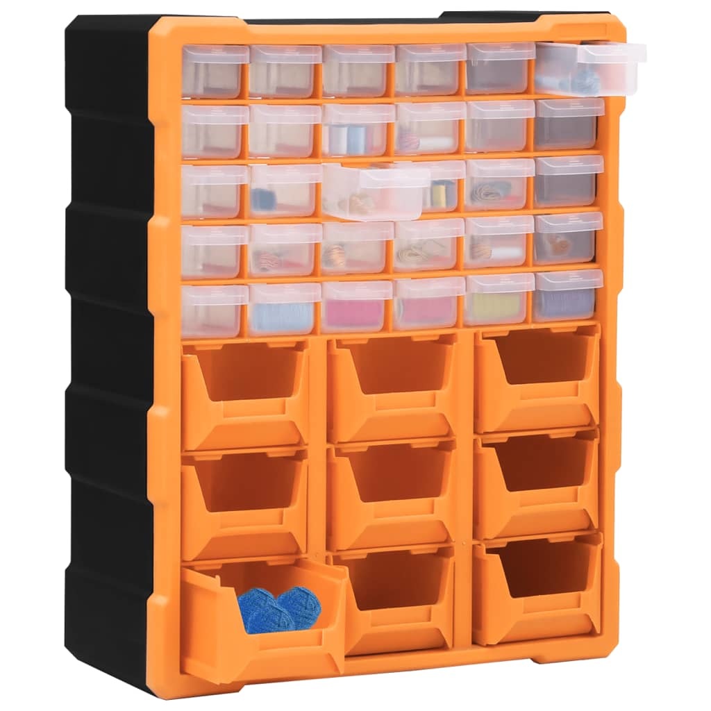 vidaXL Organiser met 39 lades 38x16x47 cm