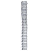 VidaXL Hek 50x1,6 m gegalvaniseerd staal zilverkleurig