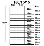 VidaXL Hek 50x1,6 m gegalvaniseerd staal zilverkleurig