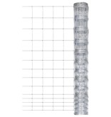 VidaXL Hek 50 m 150 cm gegalvaniseerd staal zilverkleurig