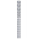 VidaXL Hek 50x1,25 m gegalvaniseerd staal zilverkleurig