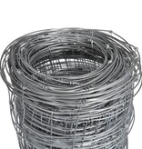 VidaXL Hek 50x1,25 m gegalvaniseerd staal zilverkleurig