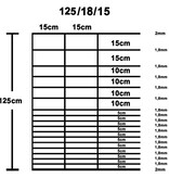 VidaXL Hek 50x1,25 m gegalvaniseerd staal zilverkleurig