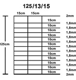 VidaXL Hek 50x1,25 m gegalvaniseerd staal zilverkleurig