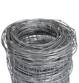 VidaXL Hek 50x1,6 m gegalvaniseerd staal zilverkleurig