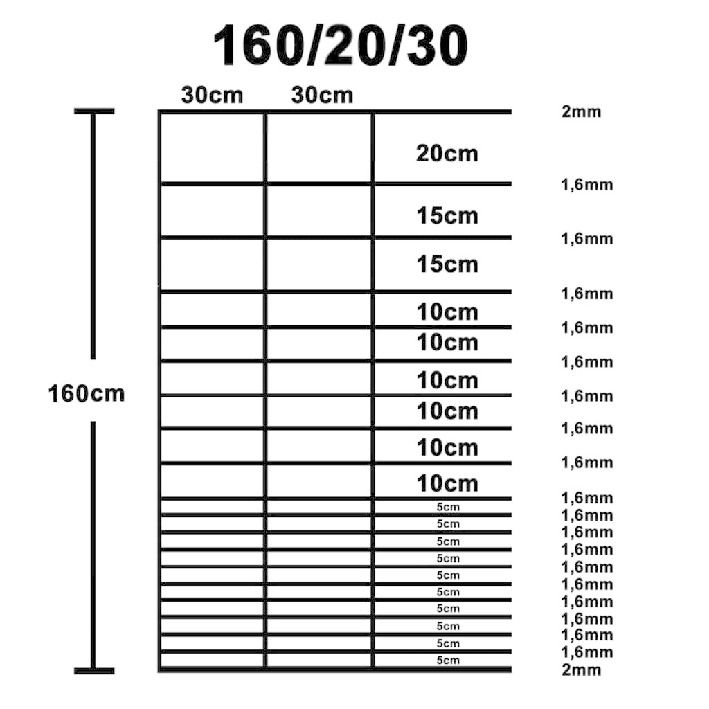 VidaXL Hek 50x1,6 m gegalvaniseerd staal zilverkleurig