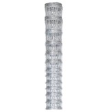 VidaXL Hek 50x1,6 m gegalvaniseerd staal zilverkleurig
