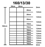 VidaXL Hek 50x1,6 m gegalvaniseerd staal zilverkleurig