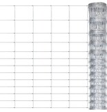 VidaXL Hek 50x1,5 m gegalvaniseerd staal zilverkleurig