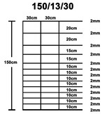 VidaXL Hek 50x1,5 m gegalvaniseerd staal zilverkleurig