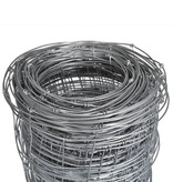 VidaXL Hek 50x1,5 m gegalvaniseerd staal zilverkleurig