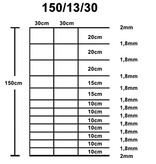 VidaXL Hek 50x1,5 m gegalvaniseerd staal zilverkleurig