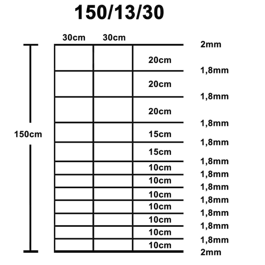 VidaXL Hek 50x1,5 m gegalvaniseerd staal zilverkleurig