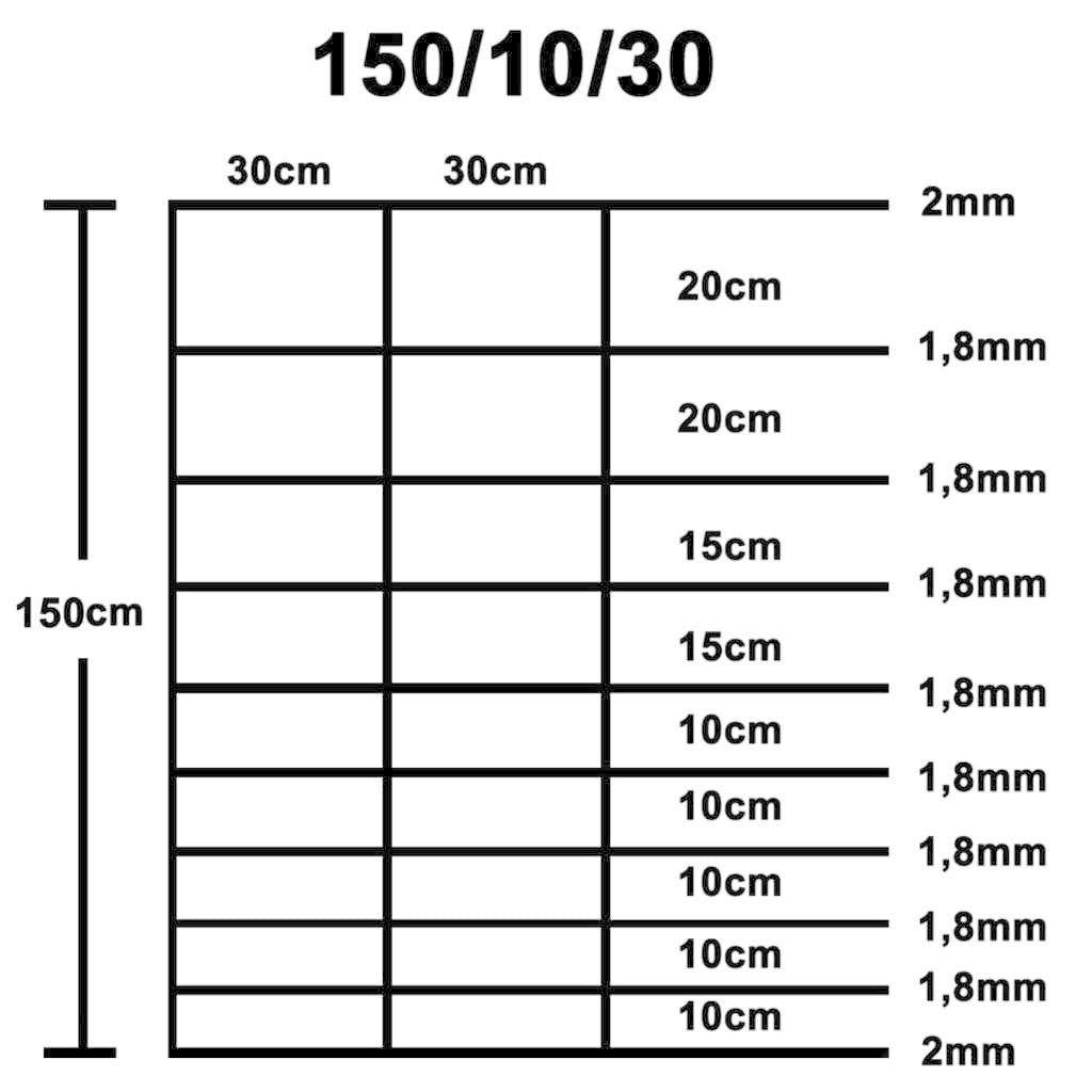 VidaXL Hek 50x1,5 m gegalvaniseerd staal zilverkleurig