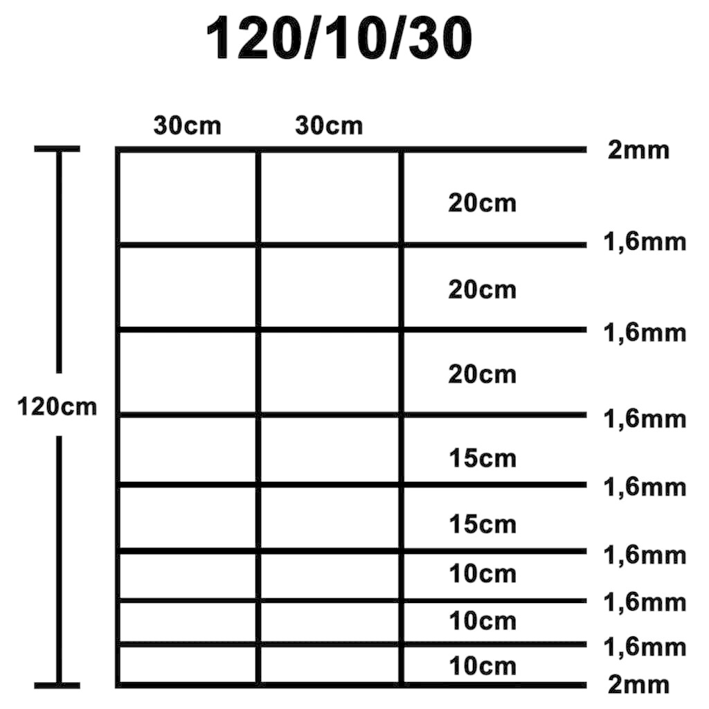VidaXL Hek 50x1,2 m gegalvaniseerd staal zilverkleurig