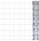 VidaXL Hek 50x1 m gegalvaniseerd staal zilverkleurig