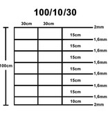 VidaXL Hek 50x1 m gegalvaniseerd staal zilverkleurig