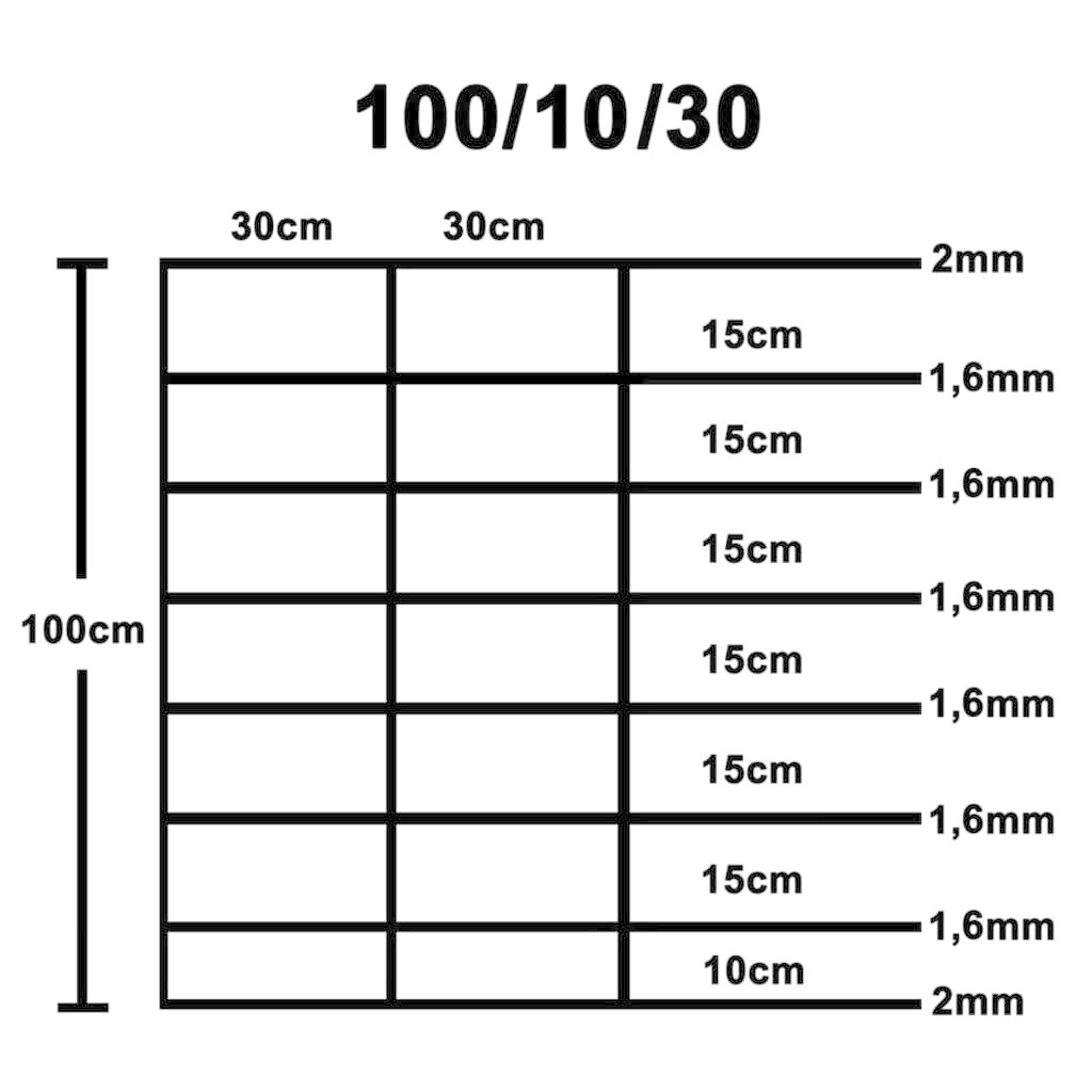 VidaXL Hek 50x1 m gegalvaniseerd staal zilverkleurig