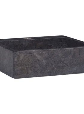 VidaXL Gootsteen 40x40x12 cm marmer zwart