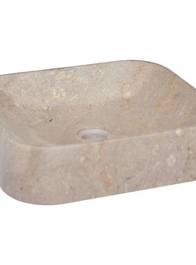 VidaXL Gootsteen 40x40x10 cm marmer grijs