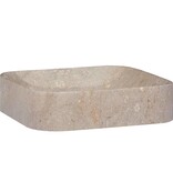 VidaXL Gootsteen 40x40x10 cm marmer grijs