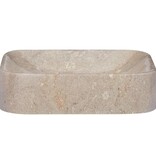 VidaXL Gootsteen 40x40x10 cm marmer grijs